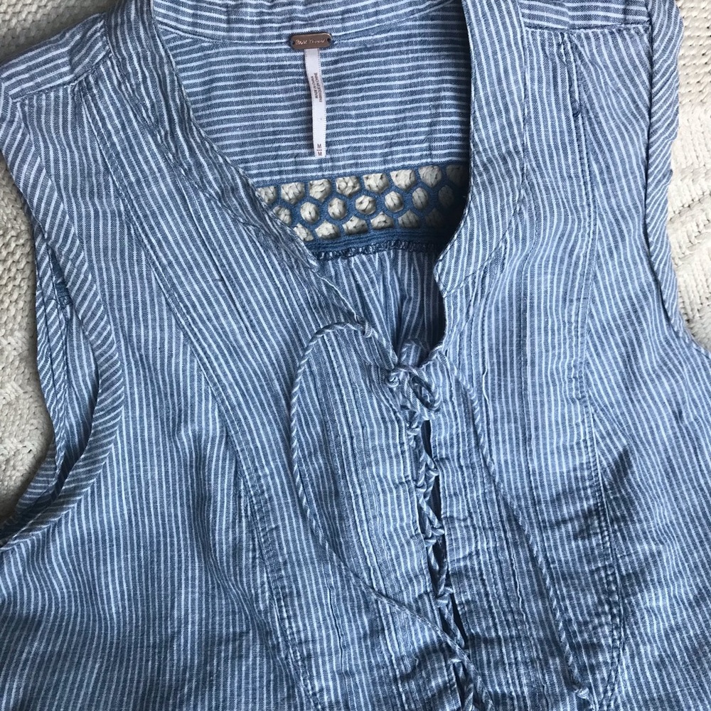Blue & White Striped tunic/dress - Picture 4 of 6